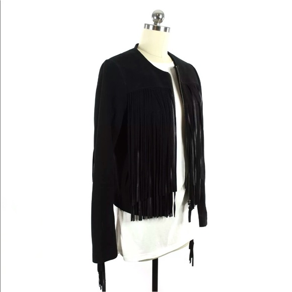 Mackage Denna Suede Fringe Jacket - Picture 4 of 8